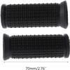 2Pcs Black Bike Handlebar Grips, Soft Non-Slip-Rubber Hand Grip, OAD Mountain Bicycle Scooter Bike Handle Cover, Handle bar Rubber End GripSingle Lock on Bicycle Handle Bar view 3