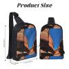 Colorado Landscape Adjustable Strap Large Capacity Double Layer Crossbody Chest Bag 7.7x2.4x11.8in For Camping Travel Daily Leisure Activities view 3