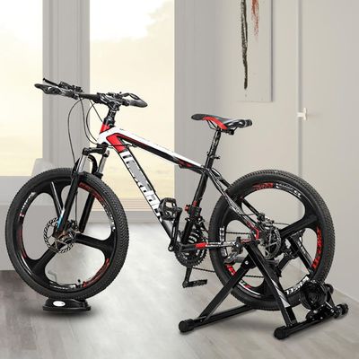 CFDZCP Bike Stand for Indoor Riding Foldable Bike Trainer for Indoor Riding, Indoor Riding Cycling Exercise Stationary Bicycle Stands Trainers, for 26in-28in, 700C Wheels