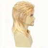Daiaces Blond Mullet Wig for Men 70s 80s Disco Wig Shoulder Length Layered Heat Resistant Synthetic Hair Cosplay Daily Party Halloween view 4