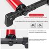 CFDZCP Bike Stand for Indoor Riding Aluminium Alloy Roller Bicycle TrainerFoldable Indoor Cycling Bicycle Roller TrainerFits for 24in-29in, 700C WheelsIndoor Silent Cycling Platform(Red) view 2