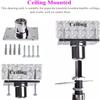 BABYCE Professional Dancing Pole Heavy-Duty Dancing Pole with Fixed Plate, Beginners and Professionals Pole Dance Pole, Permanent Stripper Pole Tube Kit for Studio/Gym/Bar(3.27m-3.78m(10.7ft-12.4ft)) view 2