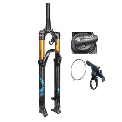 ZECHAO Suspension Forks 1-1/2", Remote Lock Magnesium Alloy Mountain Bike Fork 120mm Travel 39.8mm Tapered Fork(29inch)