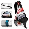 Sling Bag for Women Men Daypack Christmas Swine Chest Bag Crossbody Backpack for Hiking Travel view 4