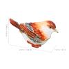 HOLIDYOYO Small Jewelry Box with Bird Figurine Rhinestone Desktop Trinket Case for Ring Earring Storage and view 2