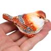 HOLIDYOYO Small Jewelry Box with Bird Figurine Rhinestone Desktop Trinket Case for Ring Earring Storage and view 3