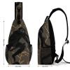 LXTDPBK Sling Bag for Women Men Daypack Black Gibbon Monkey Chest Bag Crossbody Backpack for Hiking Travel, 38x20cm view 2
