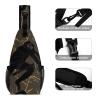 LXTDPBK Sling Bag for Women Men Daypack Black Gibbon Monkey Chest Bag Crossbody Backpack for Hiking Travel, 38x20cm view 3