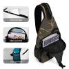 LXTDPBK Sling Bag for Women Men Daypack Black Gibbon Monkey Chest Bag Crossbody Backpack for Hiking Travel, 38x20cm view 4