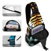 LXTDPBK Sling Bag for Women Men Daypack Little Fat Tiger Head Chest Bag Crossbody Backpack for Hiking Travel, 38x20cm view 4