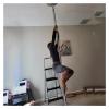 Adjustable Height Spinning Pole Pole Dancing Pole for Home Heavy Weight, Adjustable Height 8 9 10 11 12ft, Free Standing Stripping Pole Anti-Slip Hole-Free for Kids & Adults(Height 7.3~8.9ft(224~274cm view 1