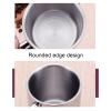 Stainless Steel Double Wall Mug,Travel Camping Mug Tea Cup,Carabiner Mug Set Portable Water Cup with Lid Handle Drinking Coffee Milk Cup for Home Outdoor Travel, 400ML, Silver (400ML) view 4
