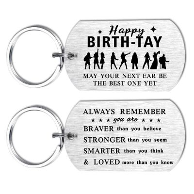 Alotozo Happy Birth-Tay Stainless Steel Engraved May Your Next Year Be the Best One Yet - Swifite Gifts, 13th, 16th, 18th, 21st Birthday Party Favors & Decorations