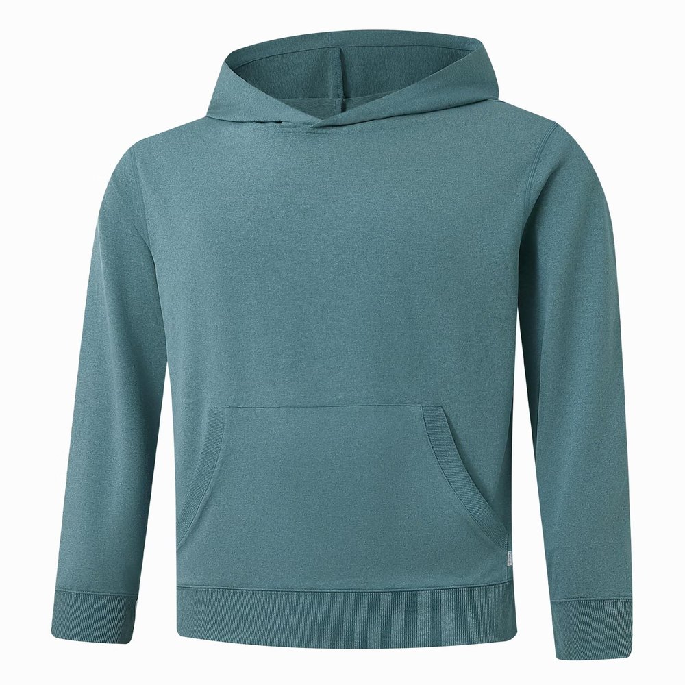 M MAELREG Mens Sweatshirts Hoodies Kangaroo Pocket Dry Fit Thin Workout Golf Men's Fashion Hoodies & Sweatshirts Aqua Heather