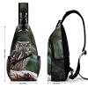 Sling Bag for Women Men Daypack Wild Owl Birds Chest Bag Crossbody Backpack for Hiking Travel view 2