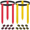 Ronsoile Flag Football Belts, Flag Football Set for Adults Kids Youth and Family, Adjustable Flag Football Flags for 14 Players with 42 Flags, Sports Training Competition view 1