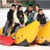 Hlixzoy Inflatable Jet Ski Towing Banana Boat, 3/10 Person Banana Boat Toy, Inflatable Banana Boat for Water Sports,3 People view 3