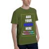 Custom T Shirts, Customize Your Own Design T-Shirt Personalized Cotton Tee Printed Photo Front, MossGreen-XL view 2