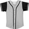 DIGITMON Kids Baseball Jersey Button Down Premium Hip Hop T Shirts Uniform GREYBLACK for 10y Toddlers view 2