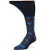 7BigStars Men Diabetic Loose Dress Business Cotton Mid Calf Socks - 5 Pack Big Tall - Geometric, Argyle, Stripe - Sock Size 13-15 Shoe Size 12-15 XL Dark Navy, Denim Blue view 4
