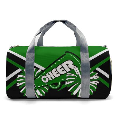 Cheer Cheerleader Sport Duffel Bags,Personalized Custom Lightweight Gym Dance Bag for Women, Weekender Carry Practice Travel Bag with Shoe Compartments,Overnight Bags.(Blackish Green)