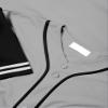 DIGITMON Men's Baseball Jersey Button Down Premium Two-Striped T Shirts Sports Uniform, GREYBLACK Large view 4