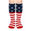 American Flag Kids Socks - 4th of July Toddler Knee High USA Socks - Red, White & Blue view 1