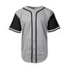 DIGITMON Men's Baseball Jersey Button Down Premium Hip Hop T Shirts Sports Uniform GREYBLACK, 3X-Large view 3