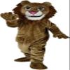 Friendly Brown Lion Mascot Costume Adult Size for Men & Women with Built-in Fan Inside the Head view 1