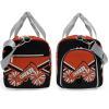 Cheerleader Cheer Personalized Duffel Bags,Customized Lightweight Sports Gym Bag for Men Women, Ballet Training Travel with Shoe Compartments Sports Weekender Overnight Bag.(Red-Black) view 3