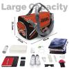 Cheerleader Cheer Personalized Duffel Bags,Customized Lightweight Sports Gym Bag for Men Women, Ballet Training Travel with Shoe Compartments Sports Weekender Overnight Bag.(Red-Black) view 4