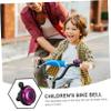 NineFit Basics 2pcs Loud Bike Bell for Young Riders Compact and Practical Bicycle Accessories Suitable for Boys and Girls Standard and Mountain Bikes Safe and Easy to Use Red Purple view 4