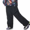 MONTFLIX Kids Waterproof Snow Pants Winter Warm Skiing Snowboard Pants for Boys Girls6Y,Black view 4