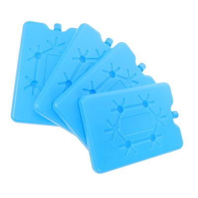 Ciieeo 4pcs Reusable Ice Packs for Lunch Boxes Cooler Packs Designed for Food Preservation for Outdoor Activities Sturdy Material Blue
