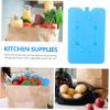 Ciieeo 4pcs Reusable Ice Packs for Lunch Boxes Cooler Packs Designed for Food Preservation for Outdoor Activities Sturdy Material Blue view 4