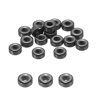 PATIKIL 0.09 Inch Fishing Rod Guide Rings, 30Pcs Ceramic Guides Rings Fish Rod Repair Kit Fishing Pole Eyelet Replacement for Freshwater Saltwater, Black