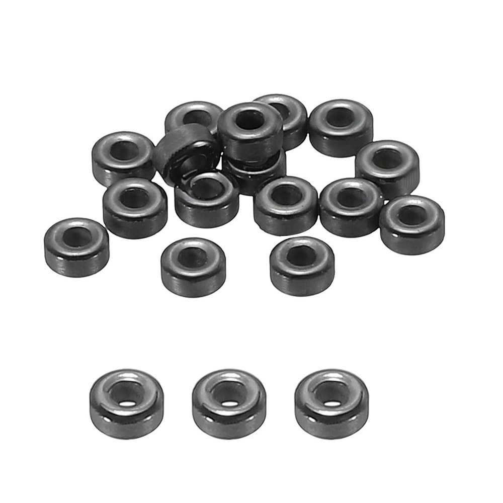 PATIKIL 0.09 Inch Fishing Rod Guide Rings, 30Pcs Ceramic Guides Rings Fish Rod Repair Kit Fishing Pole Eyelet Replacement for Freshwater Saltwater, Black