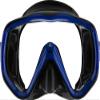 Cressi Liberty Mono-Lens Diving Mask, Black/Blue view 3