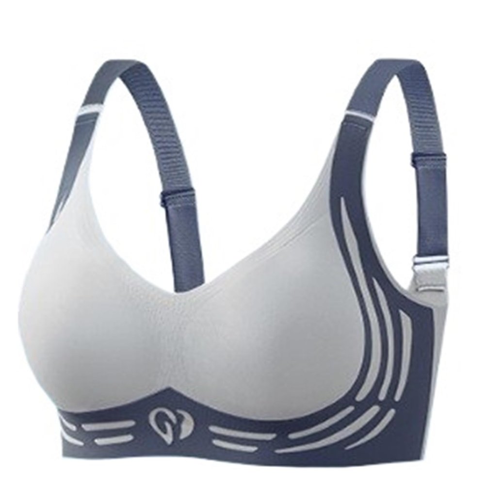 ADZJOY Super Gathers Bra Wireless Push-Up Bra,Lifting Anti-Sagging Wireless Push-Up Bra,Wireless Push up Bra(Light Water Blue,Medium)