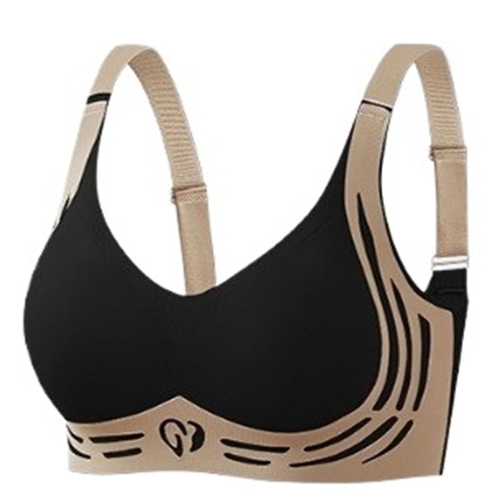 ADZJOY Super Gathers Bra Wireless Push-Up Bra,Lifting Anti-Sagging Wireless Push-Up Bra,Wireless Push up Bra(Premium Black.,2XL)
