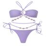 Women's Sexy Swimwear Sports Wear, Swim Trunk/Beach Swimming Wear- 2 Piece (US, Alpha, Large, Regular, Regular, Purple) view 1