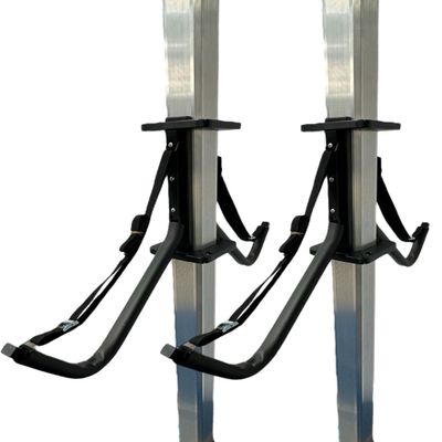 Kayak Dock Storage & Organizer - Holds 2 - No Drill Easy Install - Heavy Duty, UV & Rust Resistant - Durable Kayak Holder - Made in USA- Fits a 2" Square Post