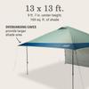 Coleman Oasis Instant Pop-Up Canopy Tent with Side Wall Attachment, Portable Shelter with Easy Setup & Takedown, Wheeled Carry Bag Included, 10x10/13x13ft Sizes view 3