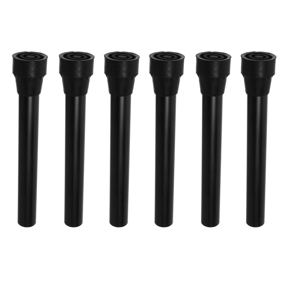6pcs Trampoline Legs Replacement with Rubber Covers Pad Universal Stainless Steel Trampoline Leg Tube Mini Trampolines Bounce Parts