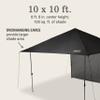 Coleman Oasis Lite Pop-Up Canopy Tent with Side Wall Attachment, Portable Shelter with Easy Setup & Takedown, Wheeled Carry Bag Included, 7x7/10x10ft Sizes view 4
