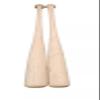 Generic 2 Pack Hand Split Maple Wood Baseball Bat Adult Size Lightweight Unfinished Sanded 34"" view 2