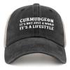 BEIXBE Curmudgeon Its Not Just A Word Its A Lifestyle Hat Trucker Hat Women Trendy Mesh Cap for Fall Black view 1