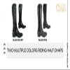 AK New Unisex Equestrian Flexi Crystal Horse Riding Half Chaps AKRS-1976 (Black/Silver, 14/XXS) view 4