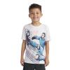 Messi Boys' Lifestyle Short Sleeve Top, Slim-Fit Shirt with Logo, Comfortable, Kick Score Goal - Bright White, 4 view 1
