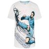 Messi Boys' Lifestyle Short Sleeve Top, Slim-Fit Shirt with Logo, Comfortable, Kick Score Goal - Bright White, 4 view 4